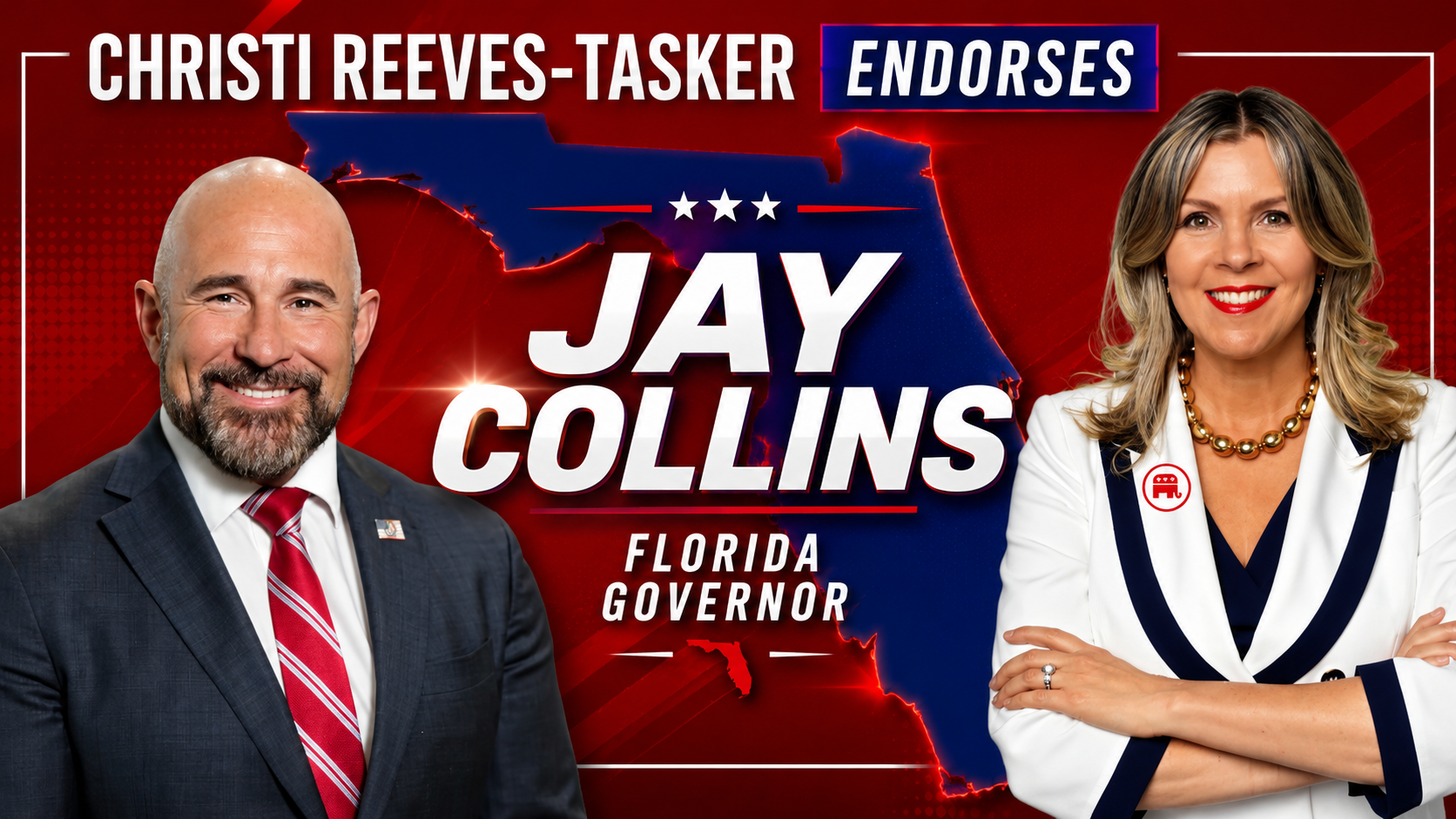 Christi Reeves Tasker Endorses Jay Collins for Governor